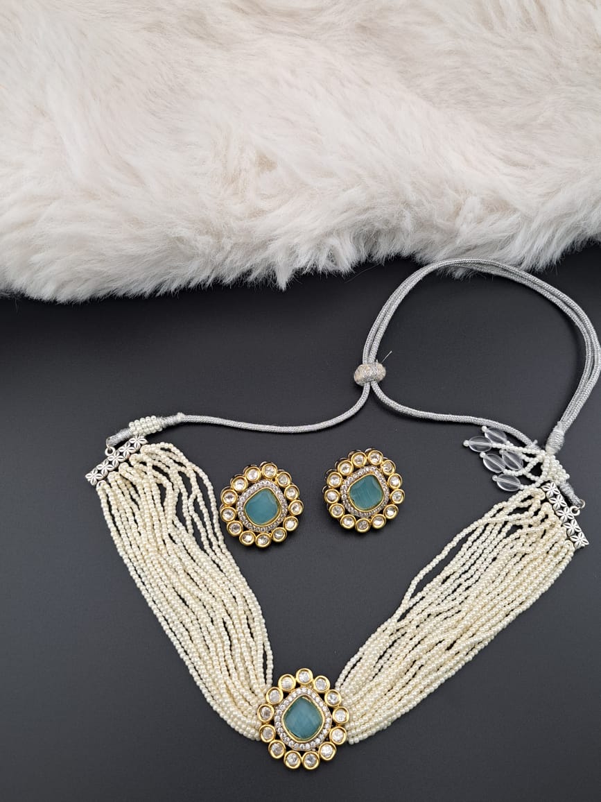 Sea pearls hand-made choker set