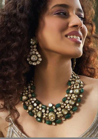 Unveiling Elegance: Affordable Luxury with Daninas' Exquisite Kundan & Polki Jewelry