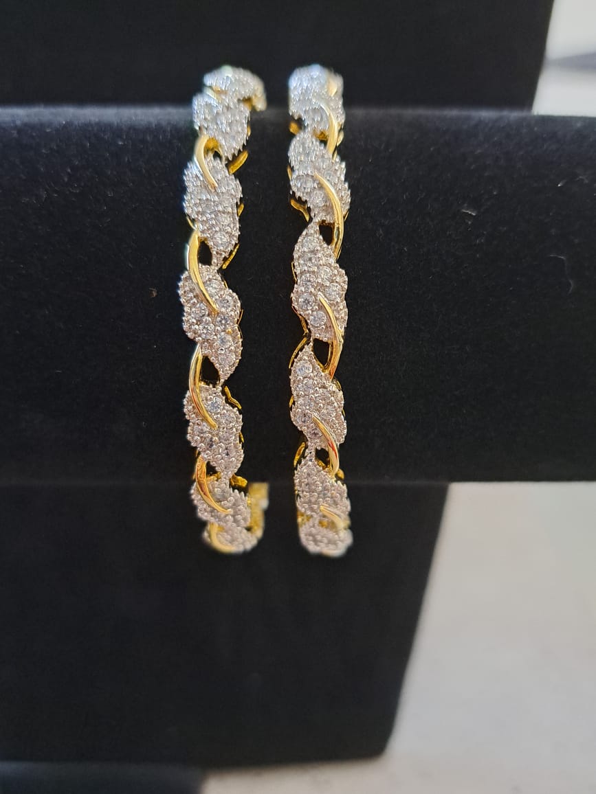 Cubic zirconia bangles