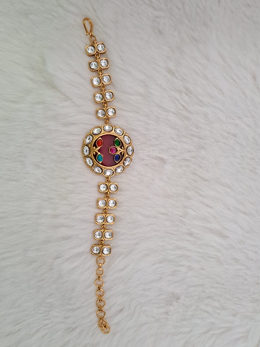 Beautiful Amrapaali inspired kundan bracelet.