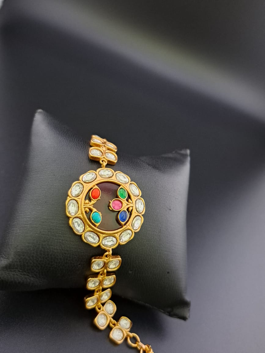 Beautiful Amrapaali inspired kundan bracelet.