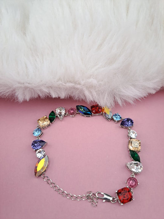 Swarovski crystal multi-color bracelet