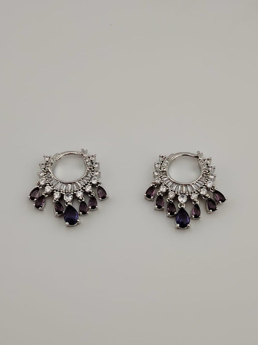 Swarovski crystal baali in purple color