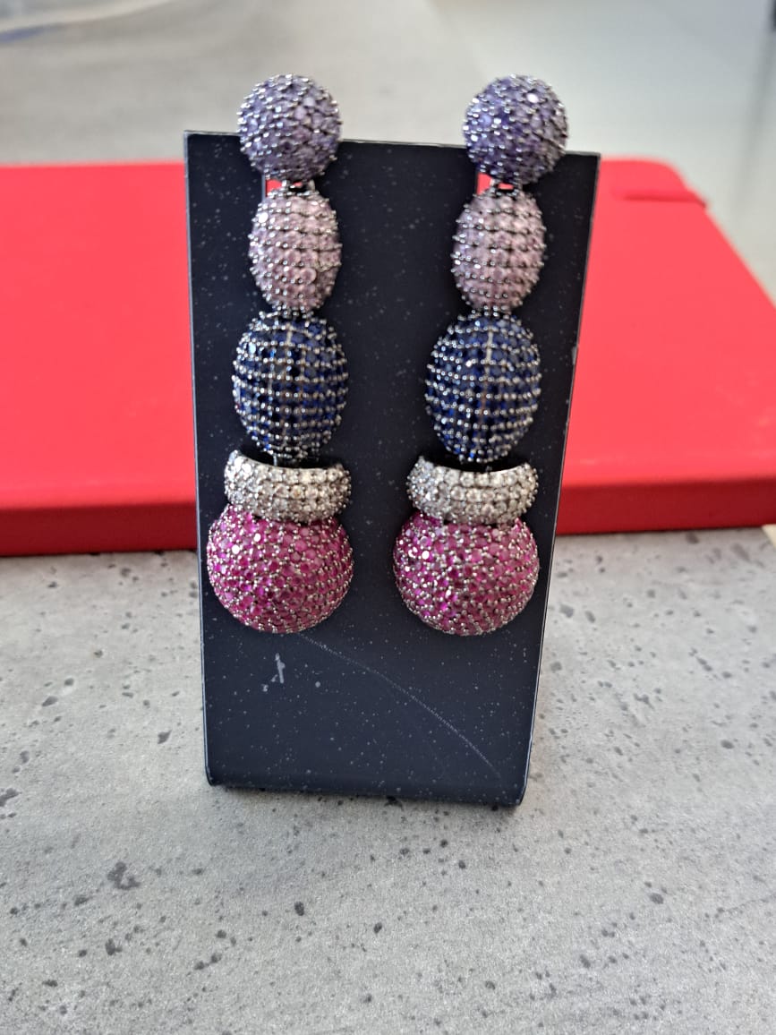 Swarovski inspired CZ stones earrings