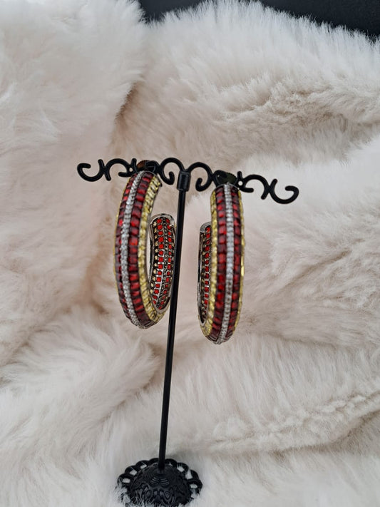 Swarovski crystal multi-color earrings