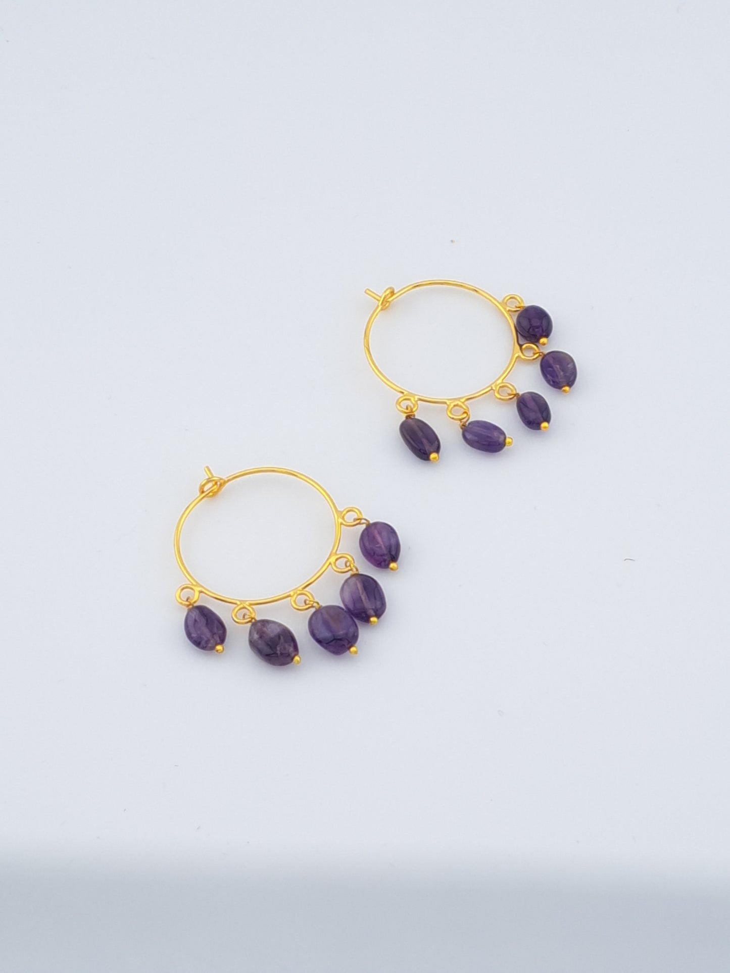 Real amethyst earrings