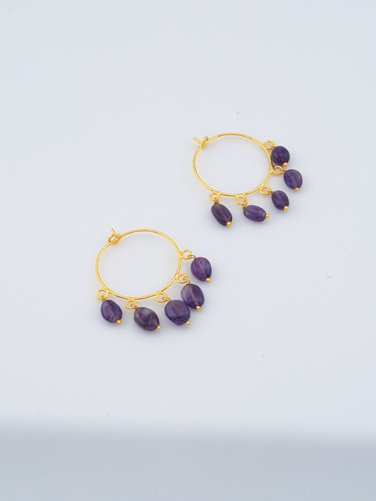 Real amethyst earrings