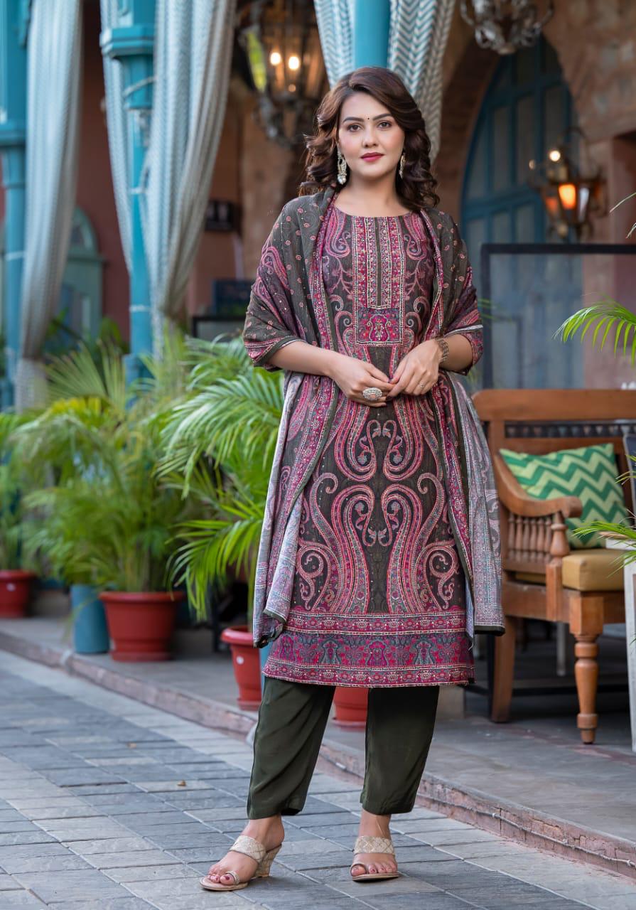 Pure muslin kalamkaari design salwaar kameez