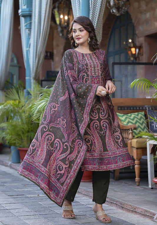 Pure muslin kalamkaari design salwaar kameez